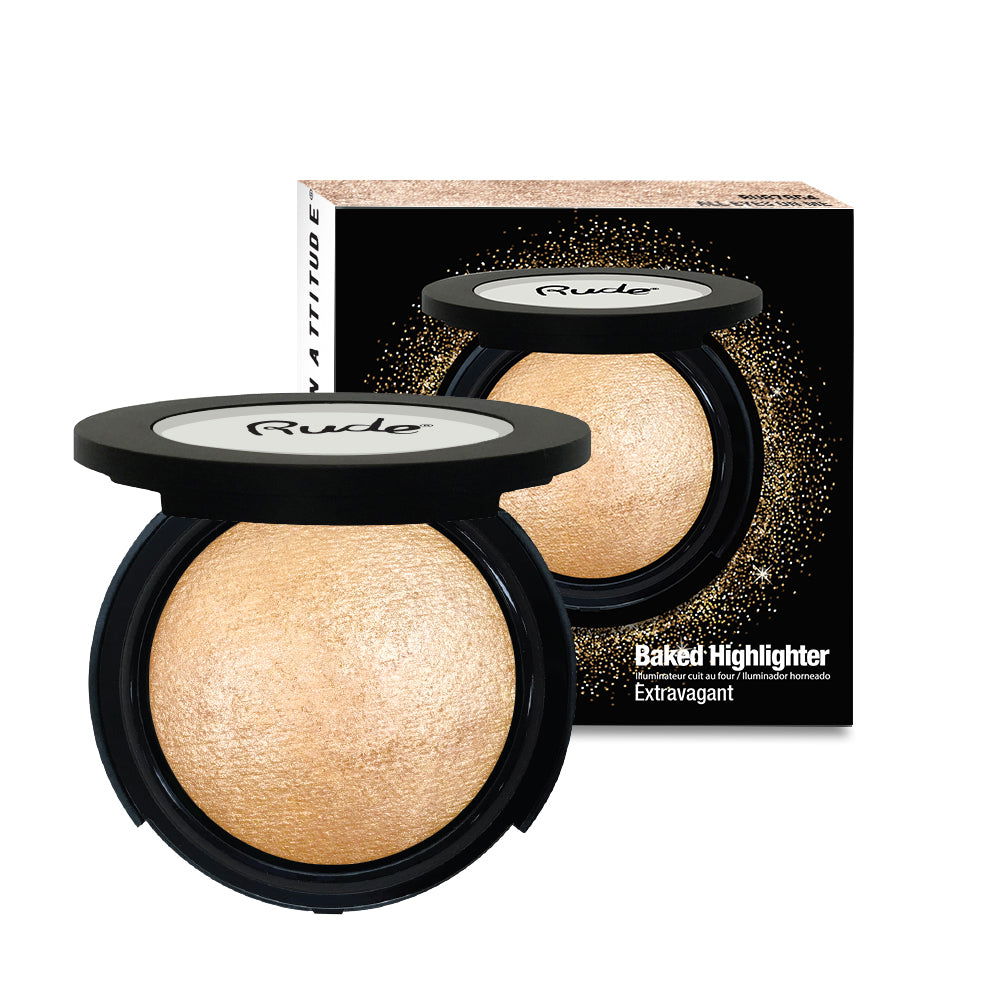 RUDE Baked Highlighter - Southern Rose Posh